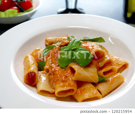 意大利面配番茄和奶酪 120215954