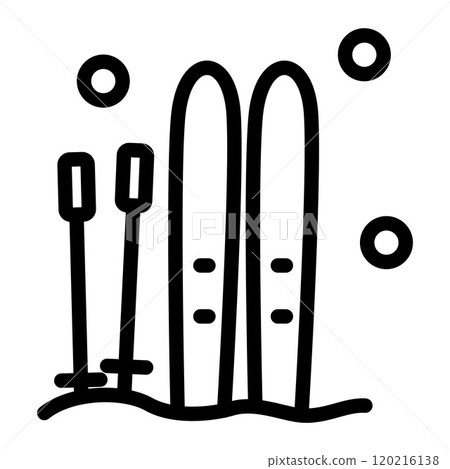 滑雪圖標 冬天相關的圖標 120216138