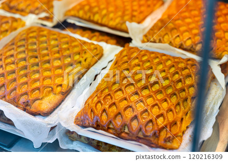 Hornazo, original meat pie from Salamanca, Spain 120216309