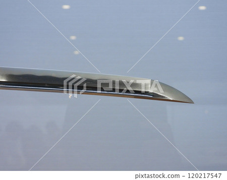 The tip of a Japanese sword The tip of a Japanese sword 120217547