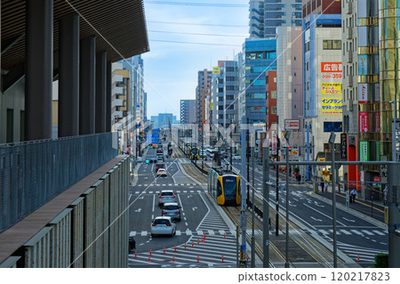 Haga-Utsunomiya LRT Light Line Near Higashi-Shukugo Station Kinu Street 120217823