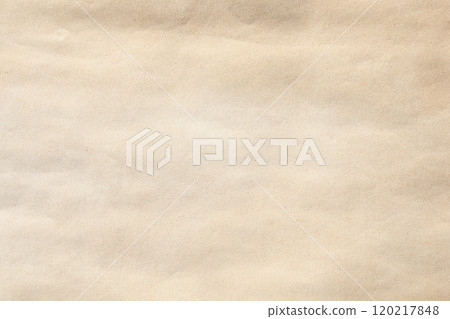 Crumpled yellow background paper texture with stains and dots 120217848