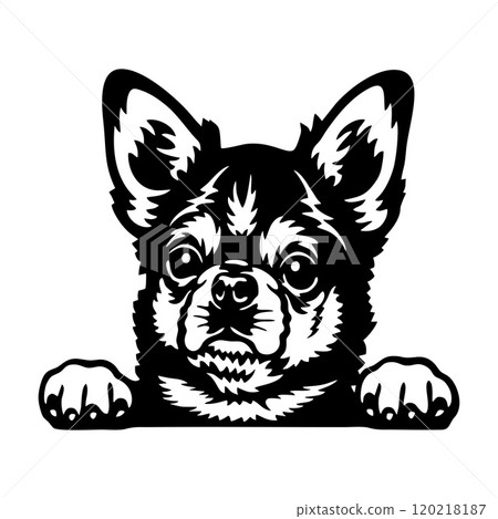 Peeking Chihuahua - Dog lover owner gift - Dog cut file - Peeking Dog Cut Stencil Peeking Chihuahua - Dog lover owner gift - Dog cut file - Peeking Dog Cut Stencil 120218187