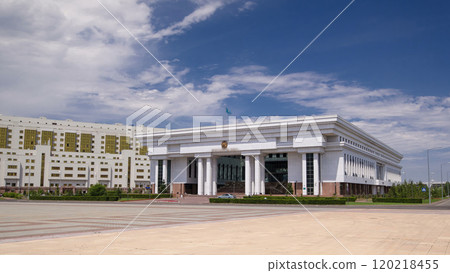 Supreme Court of the Republic of Kazakhstan timelapse hyperlapse. Astana, Kazakhstan Supreme Court of the Republic of Kazakhstan timelapse hyperlapse. Astana, Kazakhstan 120218455