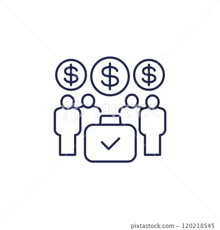 Employee stock ownership plan icon, ESOP vector 120218545