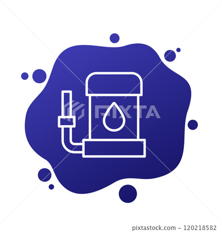 sump pump icon in line design 120218582