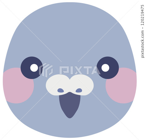 Cute pigeon illustration face vector material Cute pigeon illustration face vector material 120219475
