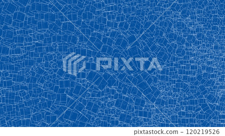 Wireframe Boxes. Sketch style. 3D Rendering Vector 120219526