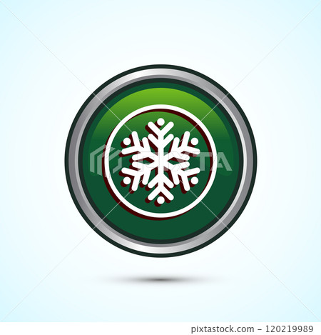 Snowflake icon design, Keep frozen icon. Button Design 120219989