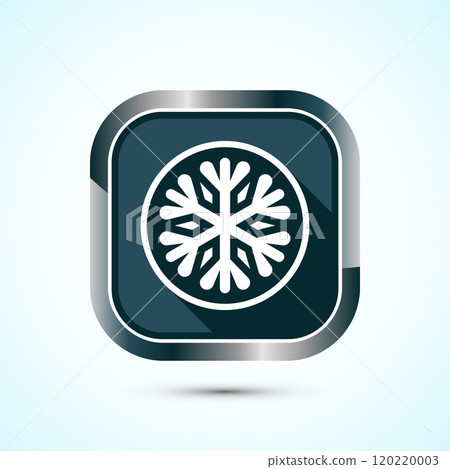 Snowflake icon design, Keep frozen icon. Button Design 120220003