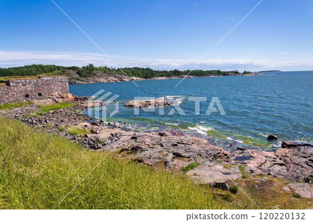 Islands of Suomenlinna sea fortress southest form Helsinki city center, Finland, sunny summer day, UNESCO World Heritage Site Islands of Suomenlinna sea fortress southest form Helsinki city center, Finland, sunny summer day, UNESCO World Heritage Site 120220132