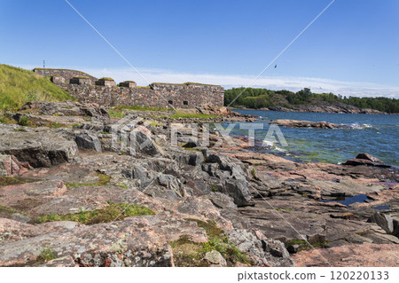 Islands of Suomenlinna sea fortress southest form Helsinki city center, Finland, sunny summer day, UNESCO World Heritage Site Islands of Suomenlinna sea fortress southest form Helsinki city center, Finland, sunny summer day, UNESCO World Heritage Site 120220133