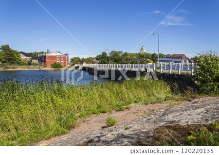 Islands of Suomenlinna sea fortress southest form Helsinki city center, Finland, sunny summer day, UNESCO World Heritage Site Islands of Suomenlinna sea fortress southest form Helsinki city center, Finland, sunny summer day, UNESCO World Heritage Site 120220135