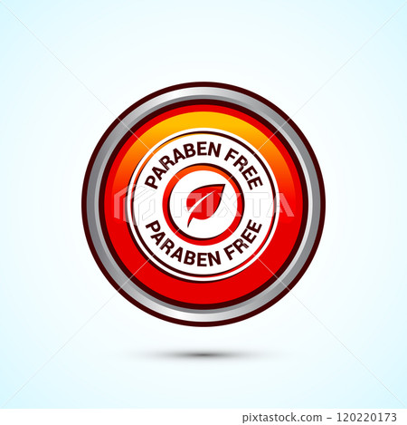 Paraben free icon design, suitable for product label. Button Design Paraben free icon design, suitable for product label. Button Design 120220173