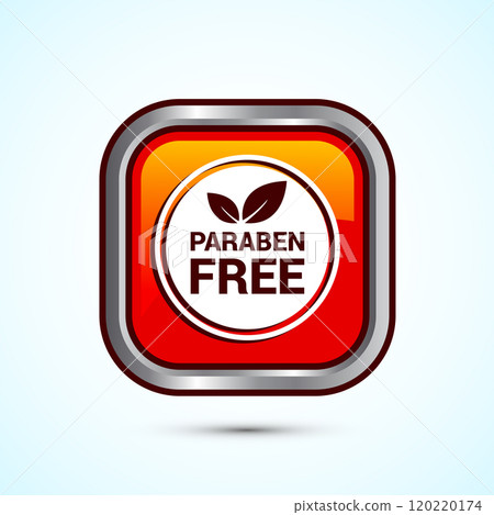 Paraben free icon design, suitable for product label. Button Design Paraben free icon design, suitable for product label. Button Design 120220174