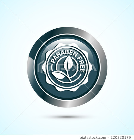 Paraben free icon design, suitable for product label. Button Design Paraben free icon design, suitable for product label. Button Design 120220179