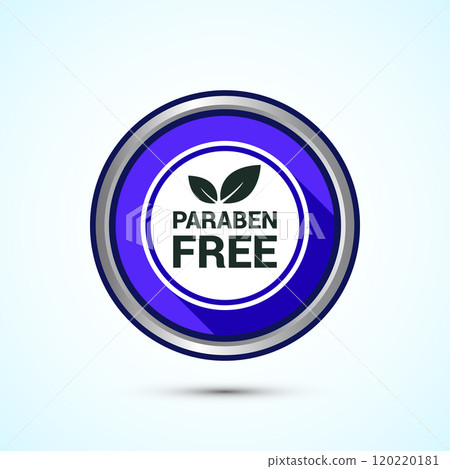Paraben free icon design, suitable for product label. Button Design Paraben free icon design, suitable for product label. Button Design 120220181