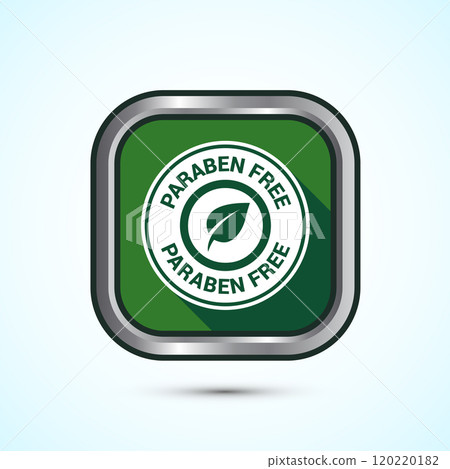 Paraben free icon design, suitable for product label. Button Design Paraben free icon design, suitable for product label. Button Design 120220182