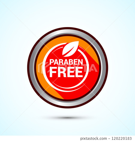 Paraben free icon design, suitable for product label. Button Design Paraben free icon design, suitable for product label. Button Design 120220183