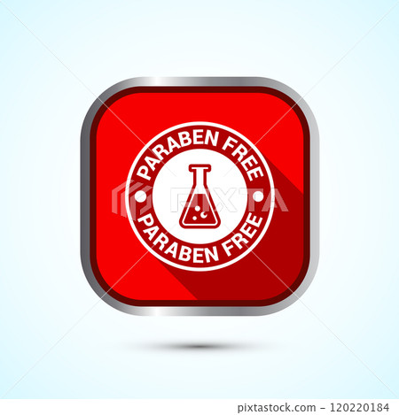 Paraben free icon design, suitable for product label. Button Design Paraben free icon design, suitable for product label. Button Design 120220184