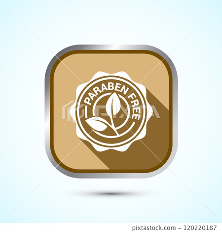 Paraben free icon design, suitable for product label. Button Design Paraben free icon design, suitable for product label. Button Design 120220187