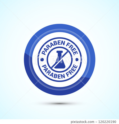 Paraben free icon design, suitable for product label. Button Design Paraben free icon design, suitable for product label. Button Design 120220190