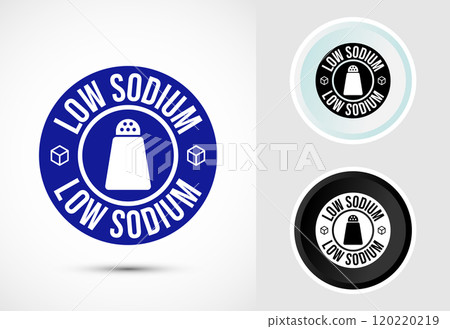 Low sodium icon design illustration Low sodium icon design illustration 120220219