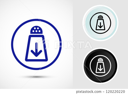 Low sodium icon design illustration Low sodium icon design illustration 120220220