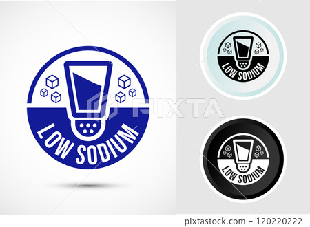 Low sodium icon design illustration Low sodium icon design illustration 120220222