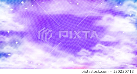Surreal purple background. With half transparent checkered backdrop. Stock vector illustration in realistic style. Surreal purple background. With half transparent checkered backdrop. Stock vector illustration in realistic style. 120220718