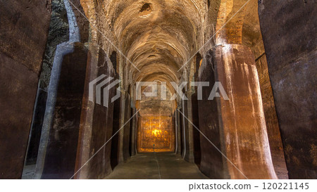 Cisternoni della II Legione Partica in beautiful town of Albano Laziale timelapse hyperlapse, Italy 120221145