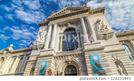 View of the Oceanographic Museum in Monaco timelapse hyperlapse View of the Oceanographic Museum in Monaco timelapse hyperlapse 120221443