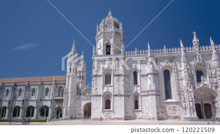 The Jeronimos Monastery or Hieronymites Monastery is located in Lisbon, Portugal timelapse hyperlapse The Jeronimos Monastery or Hieronymites Monastery is located in Lisbon, Portugal timelapse hyperlapse 120221509