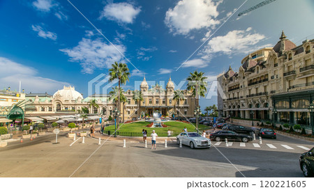 Grand Casino in Monte Carlo timelapse, Monaco. historical building Grand Casino in Monte Carlo timelapse, Monaco. historical building 120221605