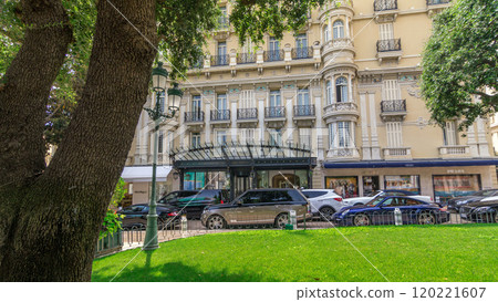 Hotel Hermitage in Monte Carlo timelapse hyperlapse, Monaco. Hotel Hermitage in Monte Carlo timelapse hyperlapse, Monaco. 120221607