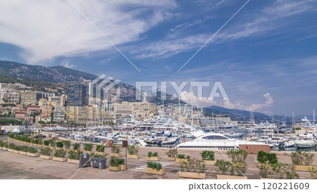 Monte Carlo Port Hercule panorama timelapse hyperlapse. 120221609