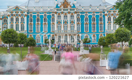 The Catherine Palace timelapse is a Rococo palace located in the town of Tsarskoye Selo Pushkin The Catherine Palace timelapse is a Rococo palace located in the town of Tsarskoye Selo Pushkin 120221627