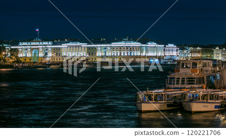 Building of the Russian constitutional court timelapse, Monument to Peter I, building of library of a name of Boris Yeltsin, night illumination. Russia, Saint-Petersburg Building of the Russian constitutional court timelapse, Monument to Peter I, building of library of a name of Boris Yeltsin, night illumination. Russia, Saint-Petersburg 120221706