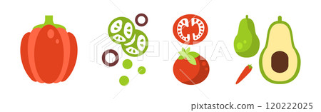 Cooking Food Ingredient for Culinary Vector Set Cooking Food Ingredient for Culinary Vector Set 120222025