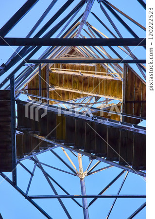 Ash Cave Tower Geometry in Motion from Below 120222523