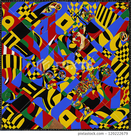Rhythmic Geometries: An Abstract Homage to Ska Vibrance 120222679