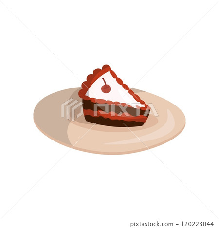 Piece of pumpkin pie on plate isolaed on white background, cozy autumn food, traditional Thanksgiving Piece of pumpkin pie on plate isolaed on white background, cozy autumn food, traditional Thanksgiving 120223044