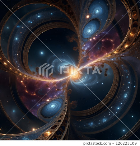 Stunning Fractal Multiverse with Galaxies and Supernova Light 120223109