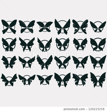 collection of butterfly logos collection of butterfly logos 120223258