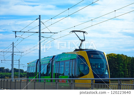芳賀/宇都宮輕軌燈光線和田園風光 芳賀/宇都宮輕軌燈光線和田園風光 120223640