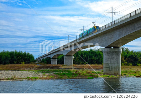 Utsunomiya Light Rail Kinugawa Bridge and Light Line Haga-Utsunomiya LRT 120224226