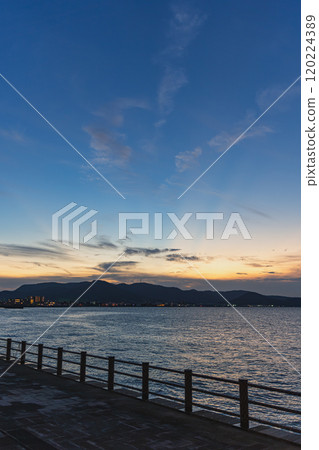 Sunset over Takamatsu Bay 120224389
