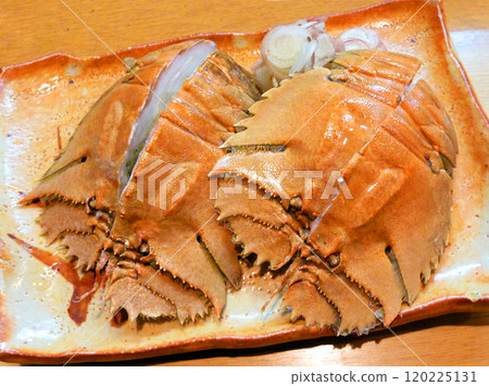 A photo of boiled fan shrimp with salt, with a sweetness and umami flavor comparable to that of spiny lobster A photo of boiled fan shrimp with salt, with a sweetness and umami flavor comparable to that of spiny lobster 120225131