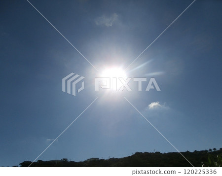 燦爛的陽光，燦爛的陽光，耀眼的陽光（晴朗的天空） 120225336