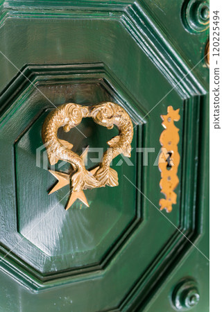 Beautiful door knocker with fish and maltesse cross. Malta Beautiful door knocker with fish and maltesse cross. Malta 120225494